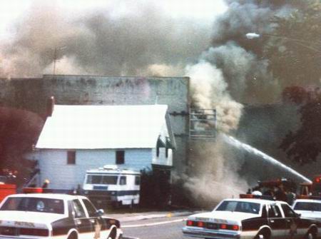 Carsonville Opera House - Opera House Burning From Tonya